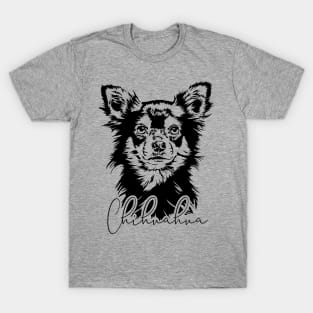 Chihuahua dog cute portrait T-Shirt